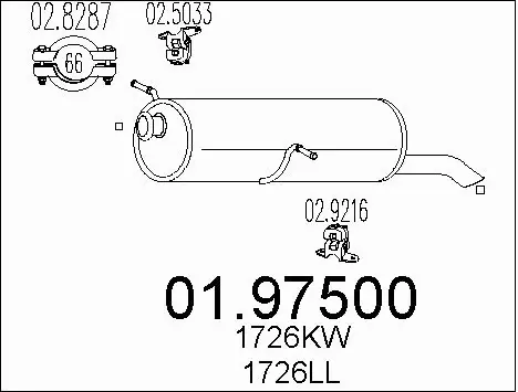 Rear Muffler (01.97500)