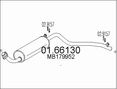 Rear Muffler (01.66130)