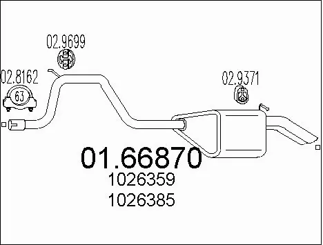 Rear Muffler (01.66870)