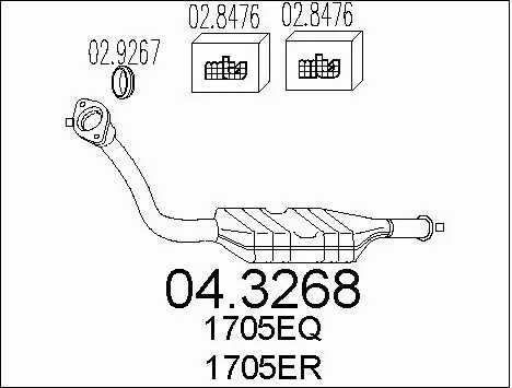 Catalytic Converter (04.3268)
