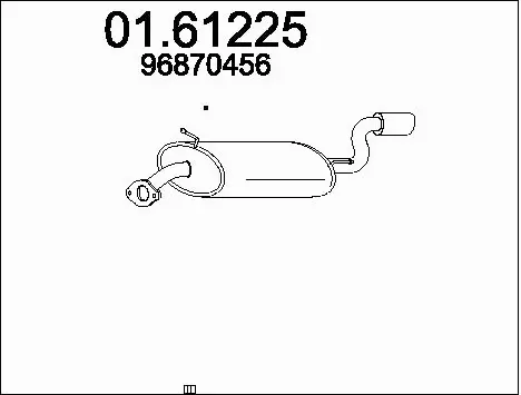 Rear Muffler (01.61225)