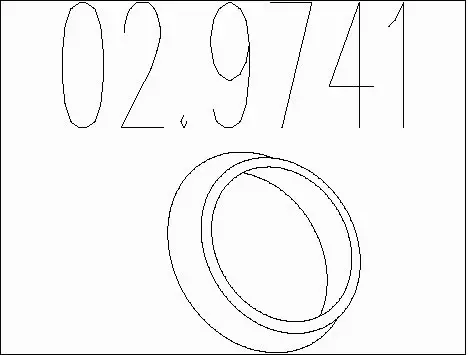 Seal Ring, exhaust pipe (02.9741)