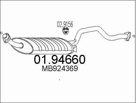 Rear Muffler (01.94660)