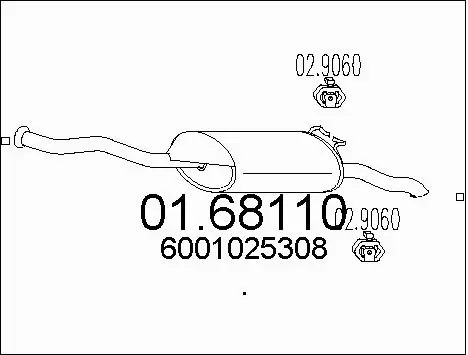 Rear Muffler (01.68110)