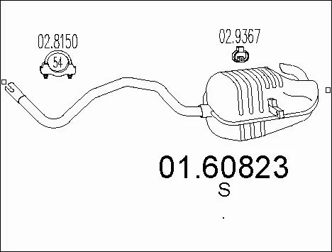 Rear Muffler (01.60823)