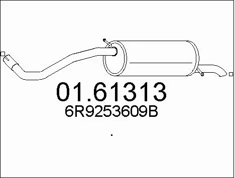 Rear Muffler (01.61313)