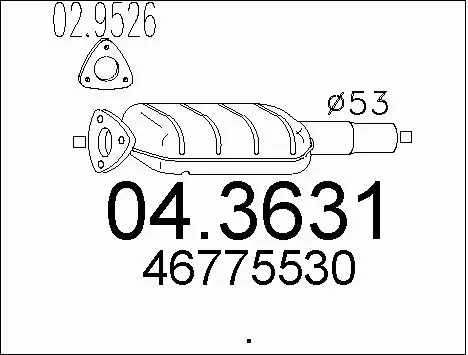 Catalytic Converter (04.3631)