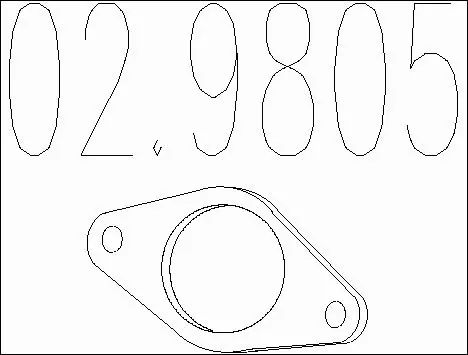 Gasket, exhaust pipe (02.9805)