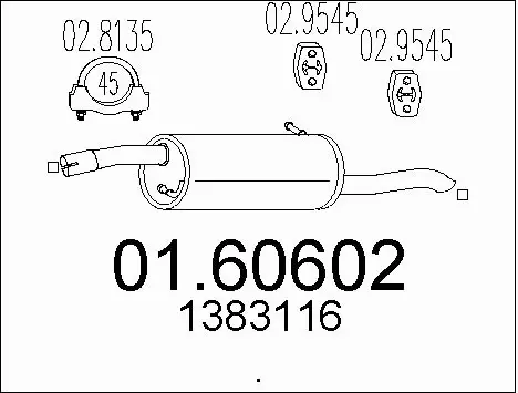 Rear Muffler (01.60602)