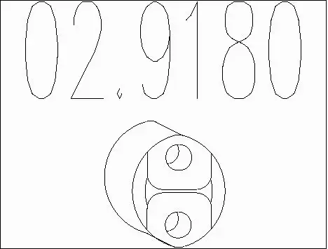 Rubber Buffer, muffler (02.9180)