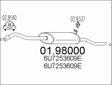 Rear Muffler (01.98000)