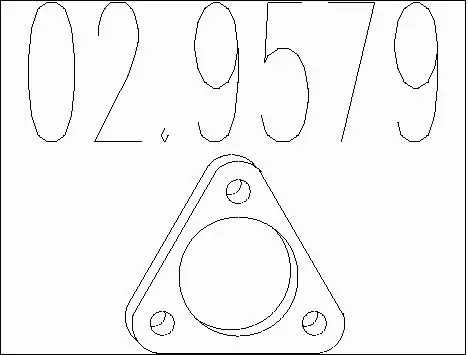 Gasket, exhaust pipe (02.9579)
