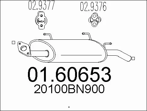 Rear Muffler (01.60653)