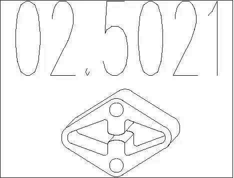 Rubber Buffer, muffler (02.5021)