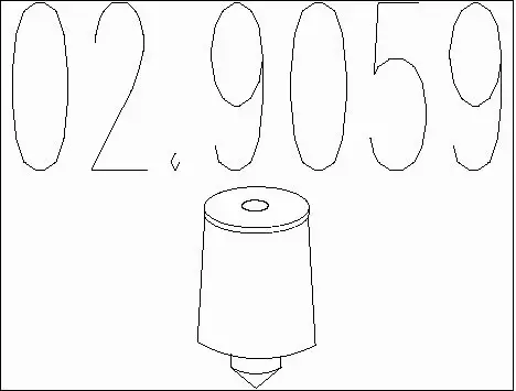 Rubber Buffer, muffler (02.9059)
