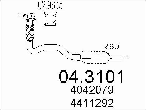 Catalytic Converter (04.3101)