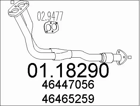 Exhaust Pipe (01.18290)