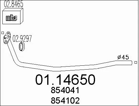 Exhaust Pipe (01.14650)