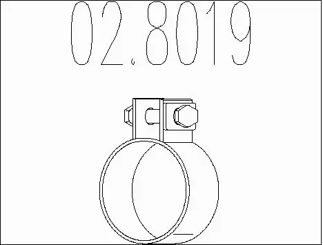 Pipe Connector, exhaust system (02.8019)