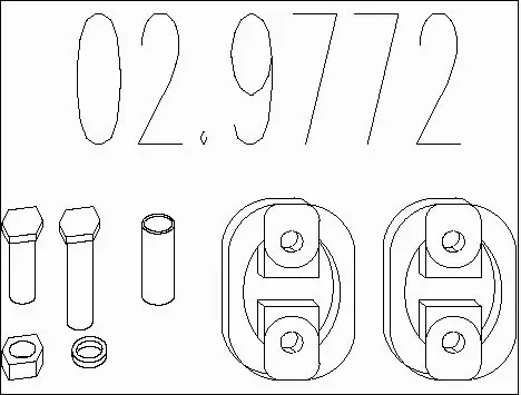 Rubber Buffer, muffler (02.9772)