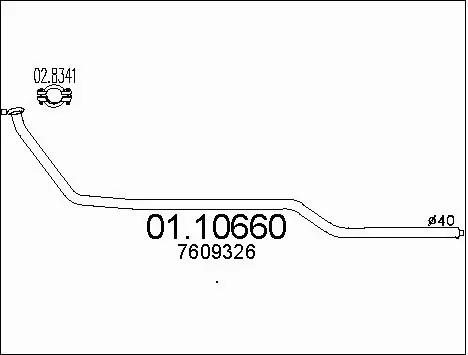 Exhaust Pipe (01.10660)