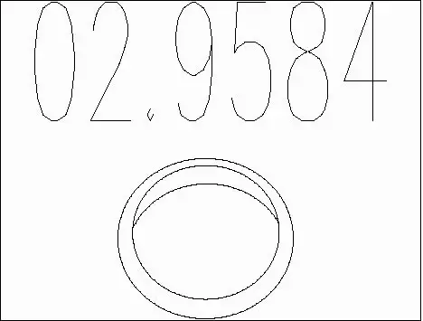 Seal Ring, exhaust pipe (02.9584)