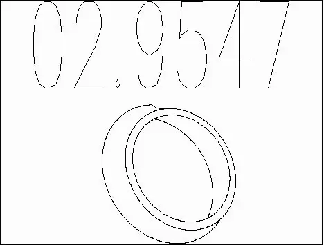 Seal Ring, exhaust pipe (02.9547)