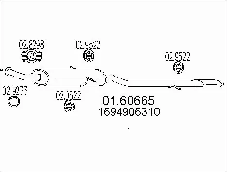 Rear Muffler (01.60665)