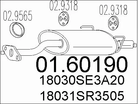 Rear Muffler (01.60190)