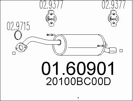 Rear Muffler (01.60901)