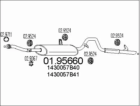 Rear Muffler (01.95660)