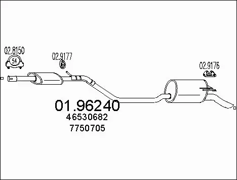 Rear Muffler (01.96240)