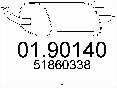 Rear Muffler (01.90140)
