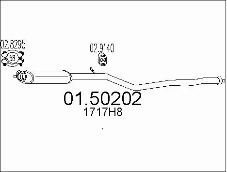 Centre Muffler (01.50202)