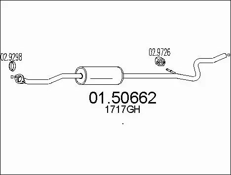 Centre Muffler (01.50662)