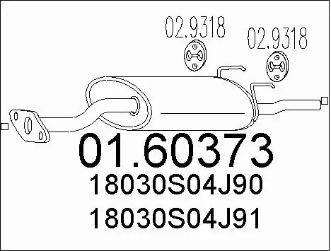 Rear Muffler (01.60373)