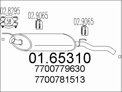 Rear Muffler (01.65310)
