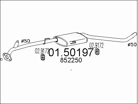 Centre Muffler (01.50197)