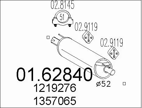 Rear Muffler (01.62840)