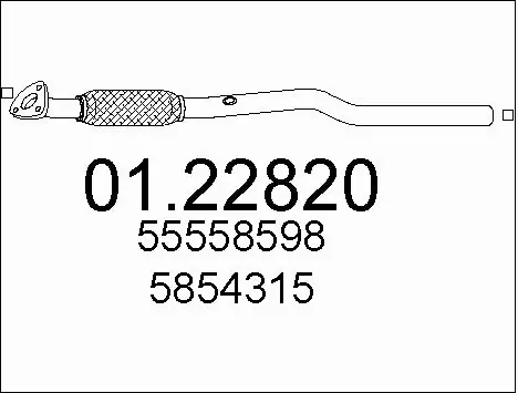 Exhaust Pipe (01.22820)