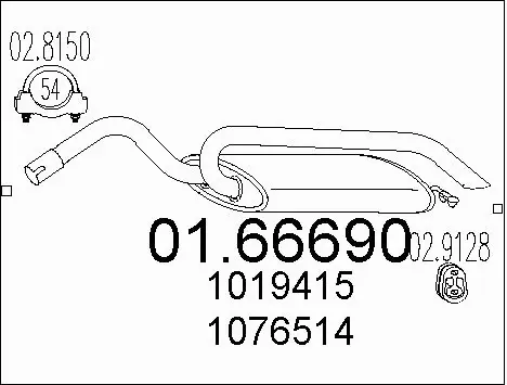 Rear Muffler (01.66690)
