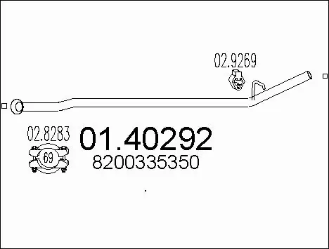 Exhaust Pipe (01.40292)