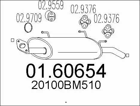 Rear Muffler (01.60654)