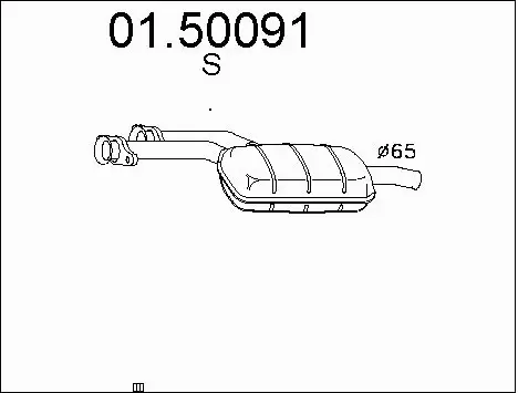 Centre Muffler (01.50091)