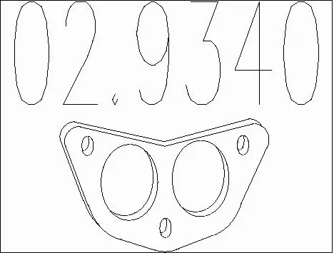 Gasket, exhaust pipe (02.9340)