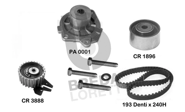 Water Pump & Timing Belt Kit (KPA0098A)