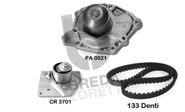 Water Pump & Timing Belt Kit (KPA0037A)
