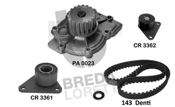 Water Pump & Timing Belt Kit (KPA0758A)