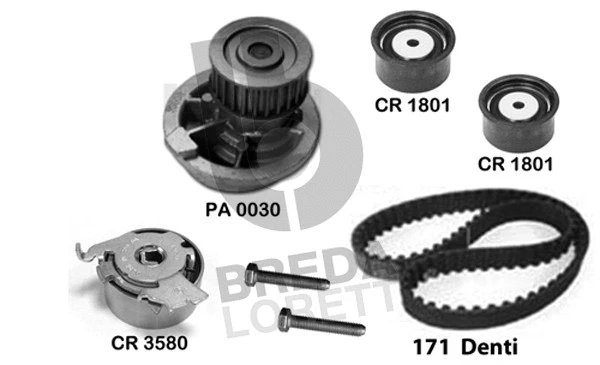 Water Pump & Timing Belt Kit (KPA0159A)