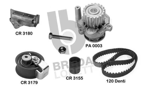 Water Pump & Timing Belt Kit (KPA0583A)